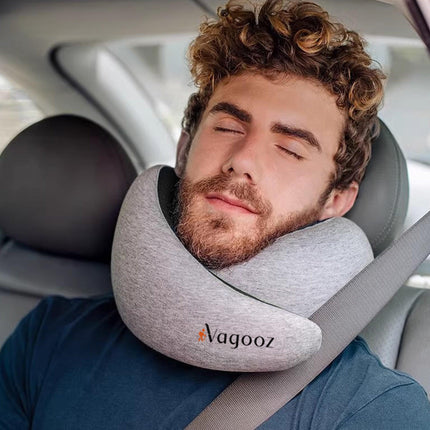 Vagooz Memory Foam Travel Neck Pillow Set.