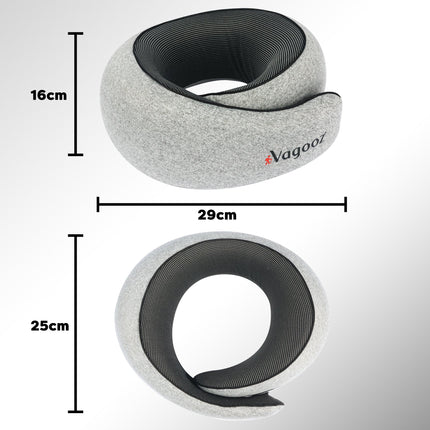 Vagooz Memory Foam Travel Neck Pillow Set.