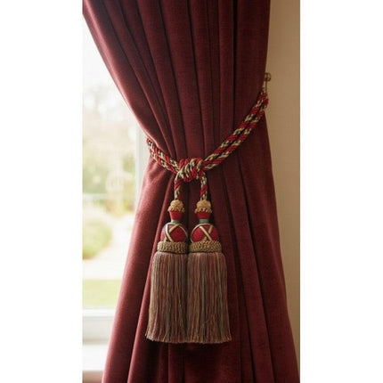Multi Coloured Double Tassel Curtain Tieback.