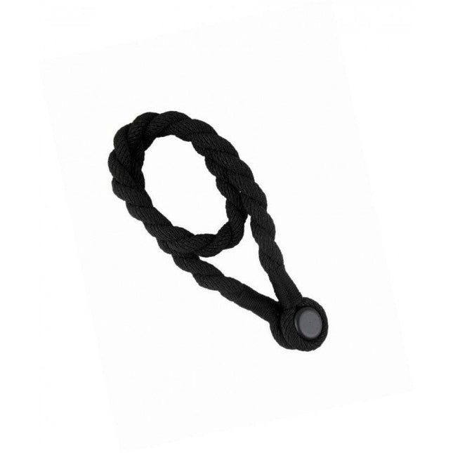 Magnetic weaved rope tieback Black.