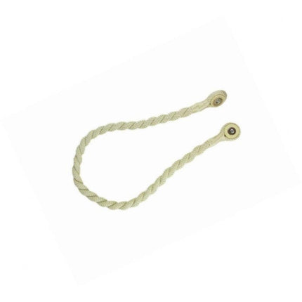Magnetic weaved rope tieback Cream.