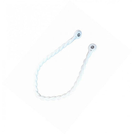 Magnetic weaved rope tieback Off White.