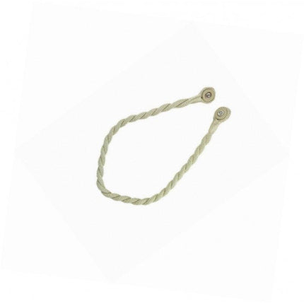 Magnetic weaved rope tieback Beige.