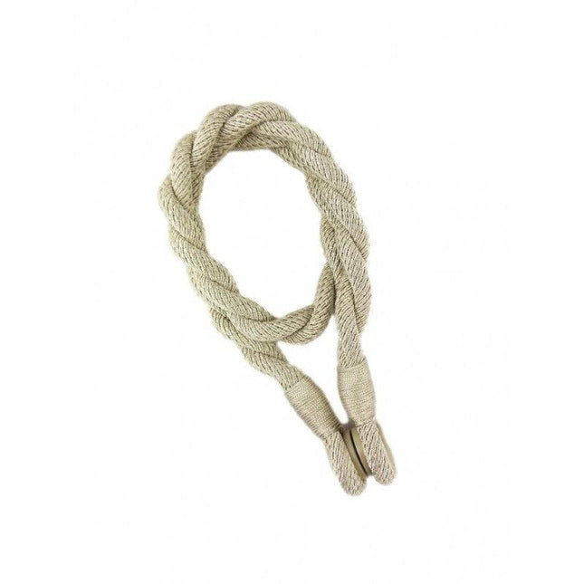 Magnetic weaved rope tieback Linen.