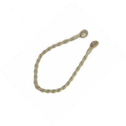 Magnetic weaved rope tieback Linen.