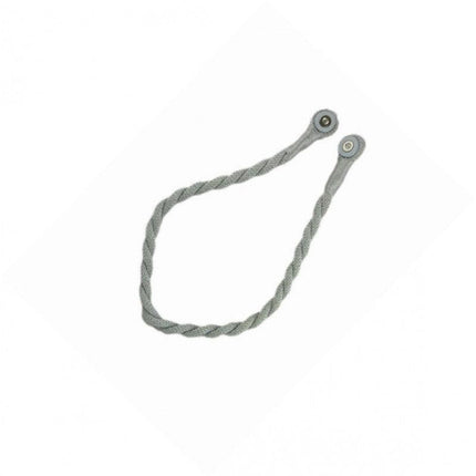 Magnetic weaved rope tieback Silver.