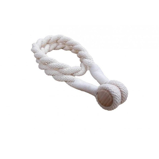 Magnetic weaved rope tieback Natural.