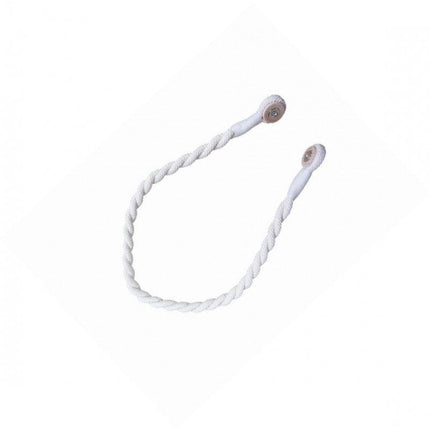 Magnetic weaved rope tieback Natural.