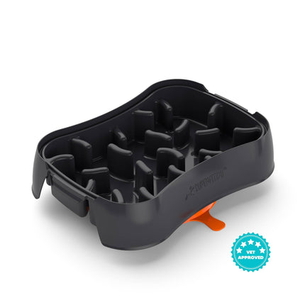 Marley Slowappy Slow Feeder  Bowl - Dark Grey.