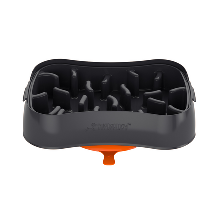 Marley Slowappy Slow Feeder  Bowl - Dark Grey.