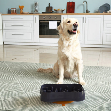 Marley Slowappy Slow Feeder  Bowl - Dark Grey.