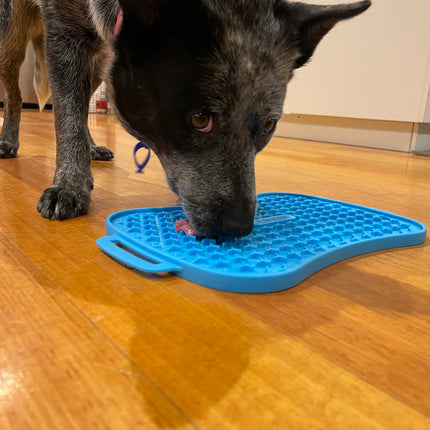 Marley Slowappy Reversible Lick Mat - Blue Lick Mat.
