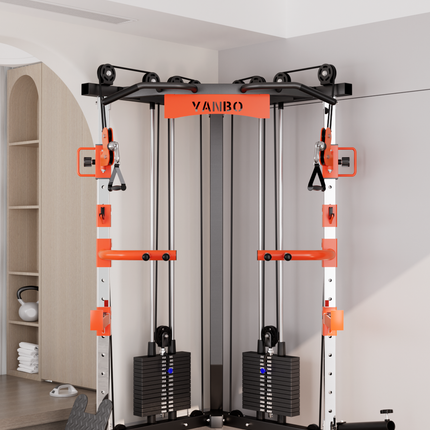 SmartFit C1 Max Multi Functional Cable Crossover Station 130kgs Pin Loaded Machine with attachment.