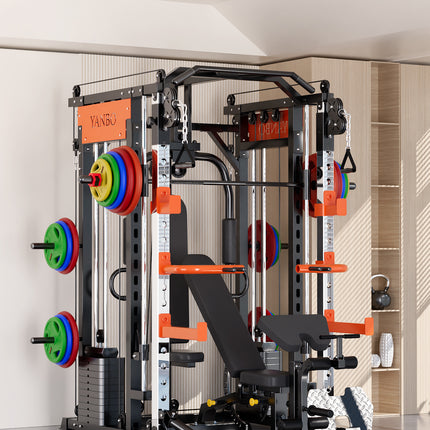 130kgs pin loaded SmartFit M1 Ultra Leg Press and Chest Fly Multi Functional Training Smith Machine Home Gym.