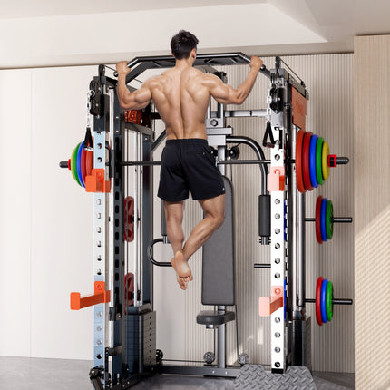 130kgs pin loaded SmartFit M1 Ultra Leg Press and Chest Fly Multi Functional Training Smith Machine Home Gym.