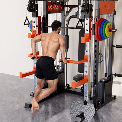 130kgs pin loaded SmartFit M1 Ultra Leg Press and Chest Fly Multi Functional Training Smith Machine Home Gym.