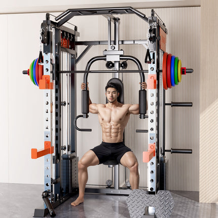 SmartFit M1 Ultra Leg Press and Chest Fly Multi Functional Training Smith Machine Home Gym with 130kgs pin loaded package.