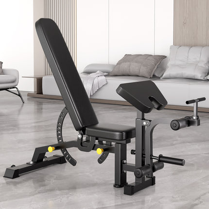 SmartFit C1 Max Multi Functional Cable Crossover Station 130kgs Pin Loaded  Machine + Multi Func Bench+7Ft Olympic Barbell + 100kgs Weights.