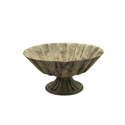 Roman Bowl – Zinc Finish | Metal Decorative & Serving Bowl.
