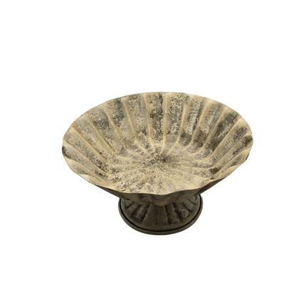 Roman Bowl – Zinc Finish | Metal Decorative & Serving Bowl.