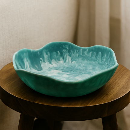 Allegra Bowl Large - Blue/Green.