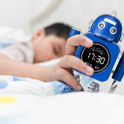 Laser Kids Robot Alarm Clock - Blue.