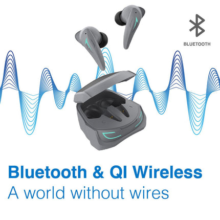 Laser Wireless Gaming ANC Earphones Black.
