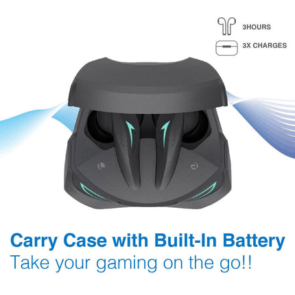 Laser Wireless Gaming ANC Earphones Black.