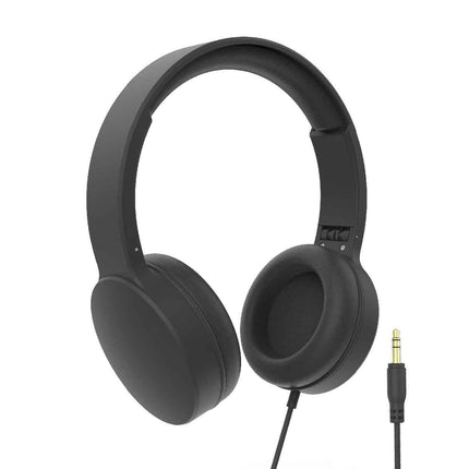 Laser Wired Headphones with 40mm Drivers Black.