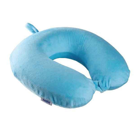 Laser Memory Foam Neck Pillow Blue.