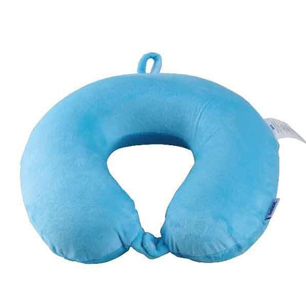 Laser Memory Foam Neck Pillow Blue.