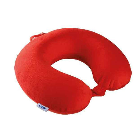 Laser Memory Foam Neck Pillow Red.