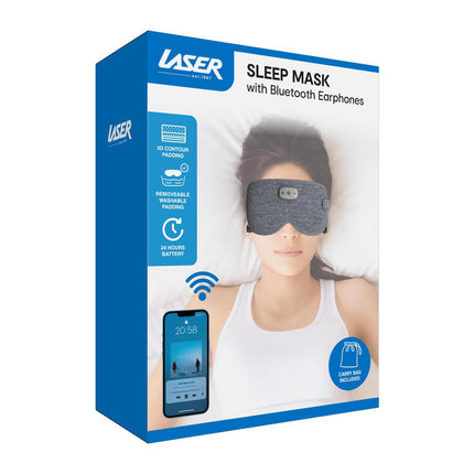 Laser Smart Sleeping Mask Earphone Grey.