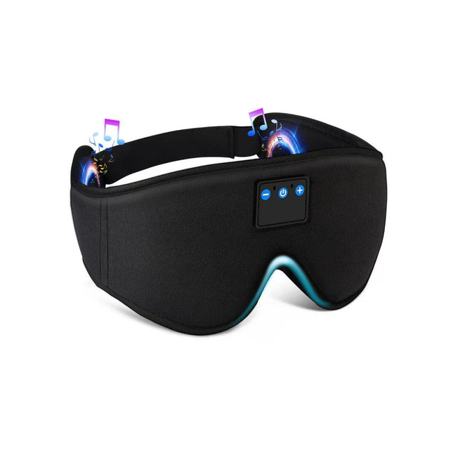 Laser Sleep Mask Bluetooth Headphones Black.