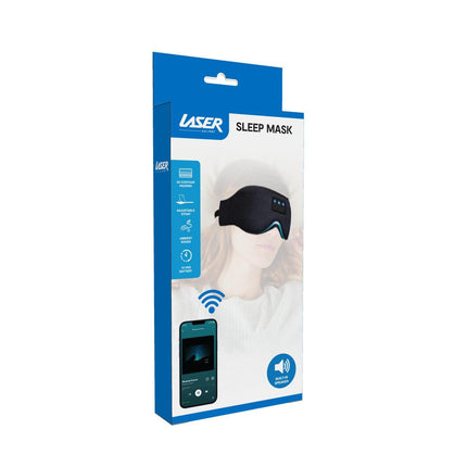 Laser Sleep Mask Bluetooth Headphones Black.