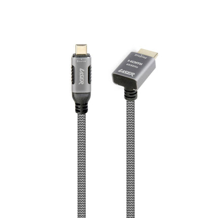 Laser 4K USB-C to Right Angle HDMI Cable 2m.