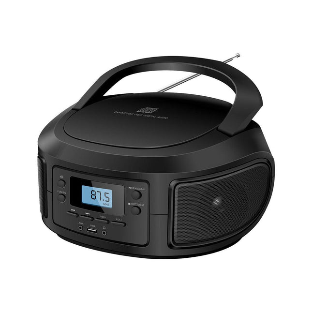 Laser Bluetooth CD/MP3 Boombox - Portable FM Radio Player.