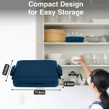 Laser Heatwave Tech Microwave Toastie Maker Blue.