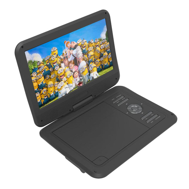 Laser 10” Portable DVD Player with Anti-Skip Technology.
