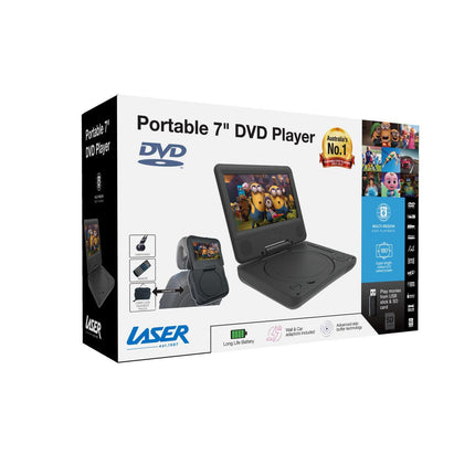 Laser Portable DVD Player 7 inch.