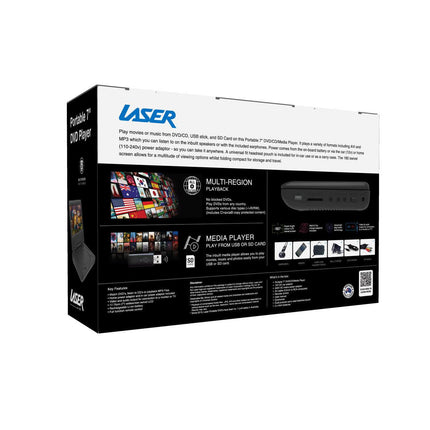 Laser Portable DVD Player 7 inch.