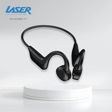 Laser Wireless Open Ear Earphones Black.