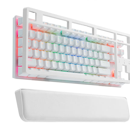 G-TEK Cyborg 87-Key Wired Bluetooth Keyboard White.