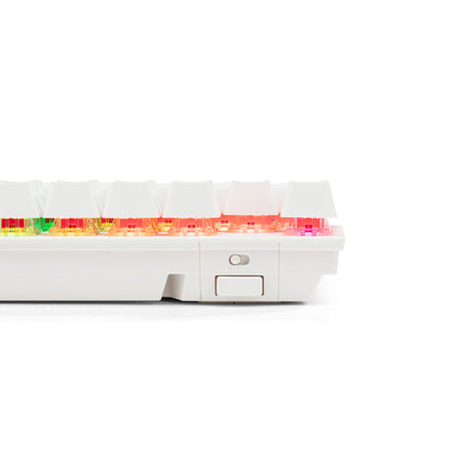 G-TEK Cyborg 87-Key Wired Bluetooth Keyboard White.