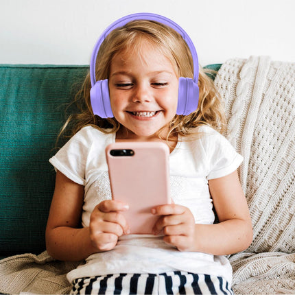 Laser Volume Limited ANC Kids Headphones Lilac.