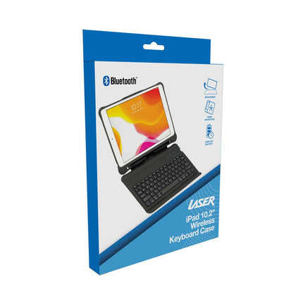 Laser iPad 10.2-inch Wireless Keyboard Case Black.