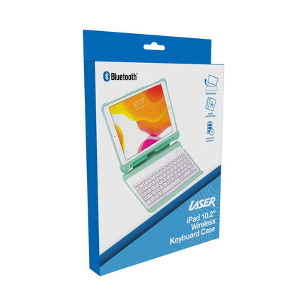 Laser iPad 10.2-inch Wireless Keyboard Case Green.