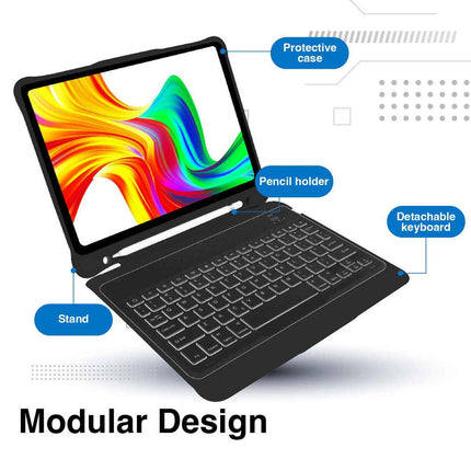 Laser iPad 10.9-inch Wireless Keyboard Case Black.