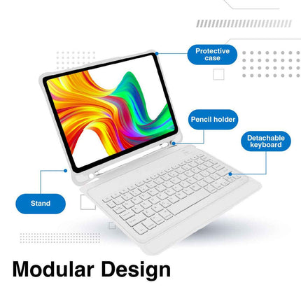 Laser iPad 10.9-inch Wireless Keyboard Case White.