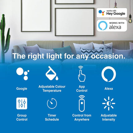 Laser 5W Smart White Bulb E14 - App & Voice Controlled.
